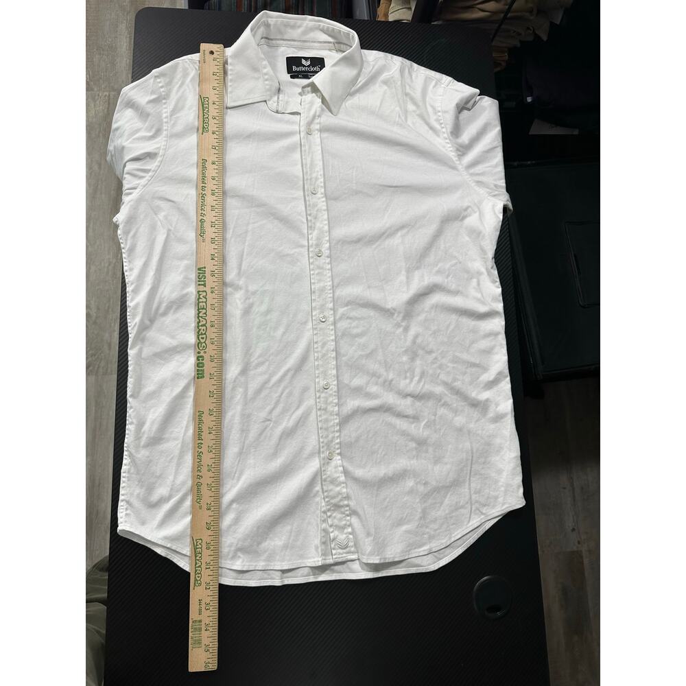 Buttercloth Performance Dress Shirt Longsleeve Mens Size XL Tall Fit White - Picture 5 of 12